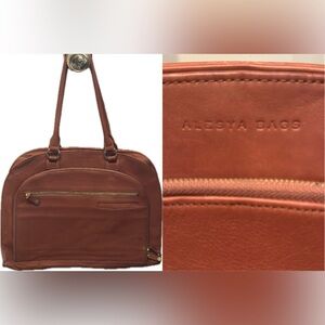 Elegant Brown Leather Tote Bag